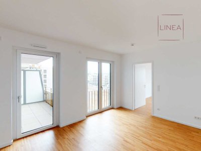 3-Zimmer-Wohnung mit Terrasse oder Balkon und moderner Einbauküche