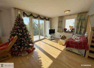 Weihnachtliches Wohnjuwel - 3-Zimmer-Maisonette-Wohnung mit Terrasse und TG-Stellplatz