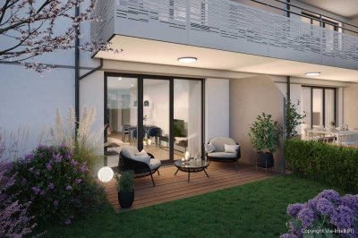 Moderne 3-Zimmer-Wohnung mit sonnigem Südwest-Garten