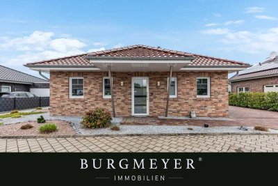 LOHNE: Direkt Einziehen & Wohlfühlen - Moderner Bungalow mit Doppelgarage & Sauna im Neubaugebiet