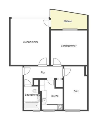 Schöne 3-Zimmer-Wohnung mit Balkon in Goslar nahe Baßgeige