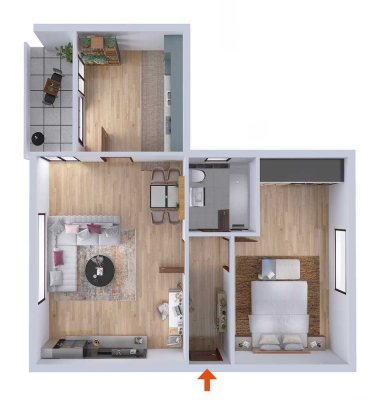 2-Zimmer-Wohnung * 56qm * Balkon * Innenstadtlage von Landau