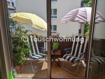 Tauschwohnung: Biete 2-Zimmer-Wohnung mit Balkon im Nordend