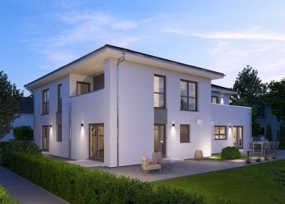 Mehrfamilien Stadtoase mit Penthouse und Walmdach - massa machts möglich