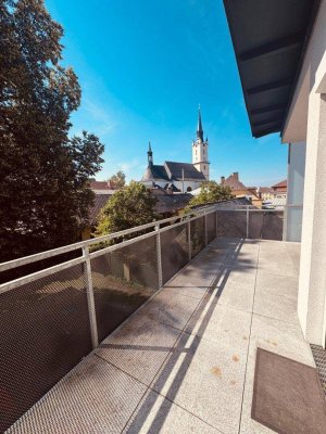 Barrierefreie 3-Zimmer-Wohnung mit Terrasse und Carport im Zentrum von Rohrbach-Berg