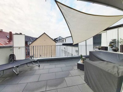 Tolle Galeriewohnung mit sonniger Dachterrasse in Karlsruhe-Durlach (Fußgängerzone)!