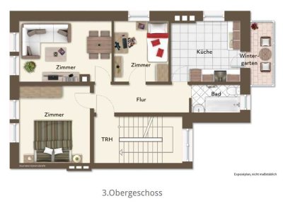 Gepflegte 3-Zimmer-Wohnung im 3. OG in Ulm-Oststadt