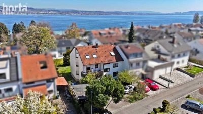 Schön geschnittene 4,5-Zimmer-Wohnung mit Außenstellplatz und Gartenmitbenutzung in Dingelsdorf