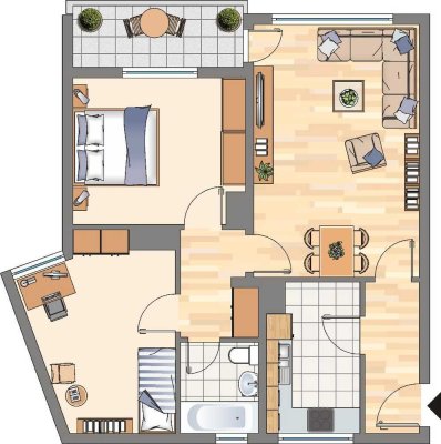 3-Zimmer-Wohnung in Dortmund Wickede