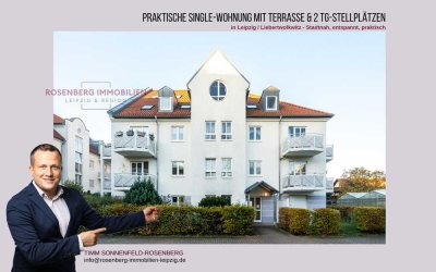 Charmante Single-Wohnung mit 
2 TG-Stellplätzen im Leipziger-Süden