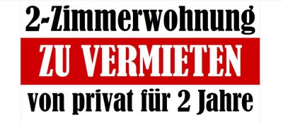 2-Zimmer Wohnung mit kleinem Gartenanteil für 2 Jahre