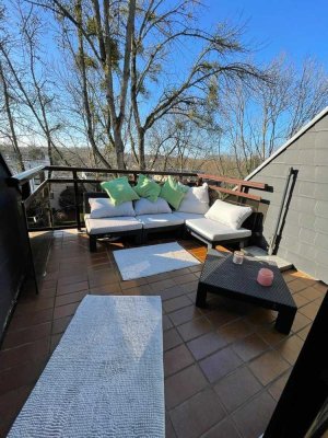 Homeoffice auf Dachterrasse/ ein Traum für jeden Single