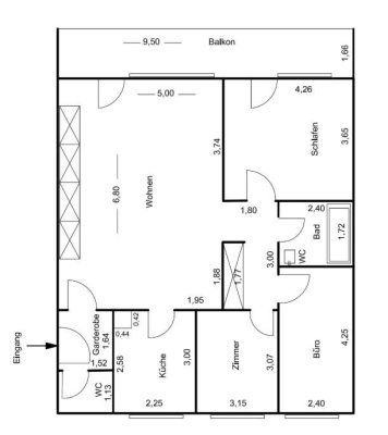 Helle 4-Zimmer-Wohnung mit großem Balkon am Stadtrand von Kaiserslautern