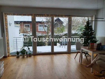 Tauschwohnung: Wunderschöne Wohnung mit Garten und Parkplatz