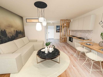 Bergpanorama Allgäu: Hochwertig sanierte 2-Zi-Wohnung mit Balkon - provisionsfrei!