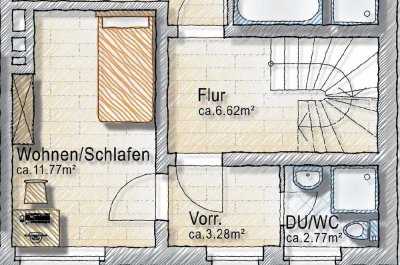 Praktische 1-Zimmer Wohnung in Viersen