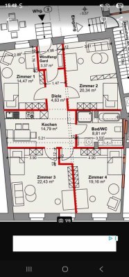 Großzügige 4-Zimmer-Wohnung in der Hofer Innenstadt