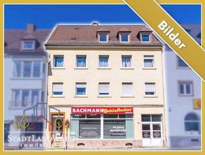 Gepflegtes Mehrfamilienhaus mit Gewerbeeinheit am Eingang zur Fußgängerzone von Pirmasens