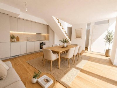 EXKLUSIVES HOF-APARTMENT | 2 Zimmer | ca. 69 m² gew. NFL | Terrasse | Eigengarten | KLIMA | Neubau | Erstbezug