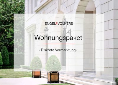 Wohnungspaket: Faktor 18,5! Zwei barrierefreie, benachbarte Wohnungen mit Gärten und Stellplätzen