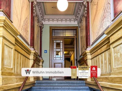WG-geeignete Altbauwohnung am Zoo | Aufzug | Tageslichtbad | Stuck