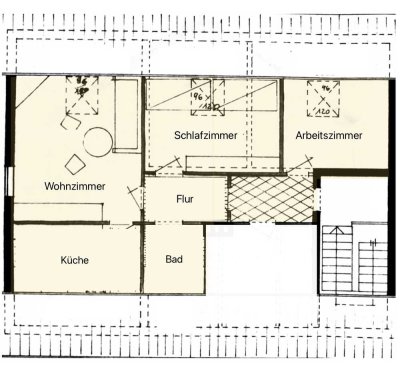 3ZKB DG Single-Wohnung in Wewer | ideal für Studenten oder als erste Wohnung (Teilrenoviert)