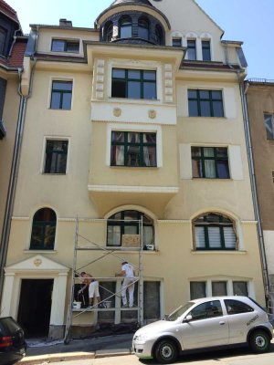 Attraktive 4-Zimmer-Dachgeschoss Wohnung mit Balkon in ruhiger eleganter Ziegelstr. Plauen