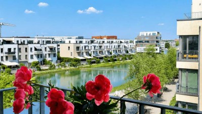 Jeden Morgen Wasserblick! Urlaubsgefühl im Alltag! Barrierearme 3-Zimmer, 2 Bäder, Balkon, Aufzug,TG