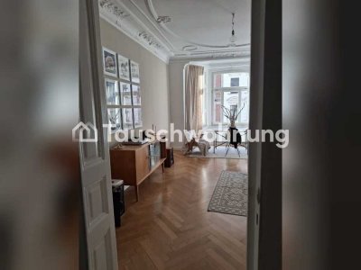 Tauschwohnung: Altbauwohnung im Waldstraßenviertel mit Garteneinheit