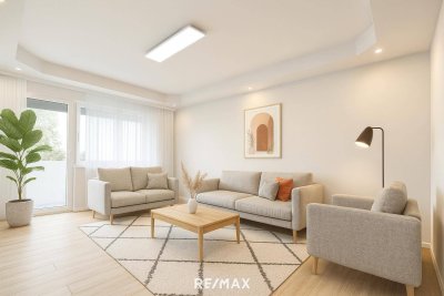 Stilvoll sanierte 3-Zimmer-Wohnung mit Loggia in attraktiver Lage von Klagenfurt