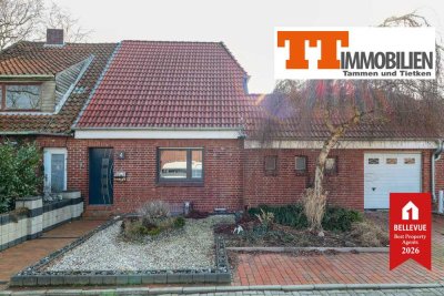 Gepflegte Doppelhaushälfte mit großem Grundstück und Garage in ruhiger Lage von Voslapp!