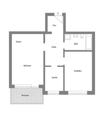 Erstbezug nach Sanierung mit Balkon: Geschmackvolle 2-Zimmer-Wohnung mit geh. Inneng