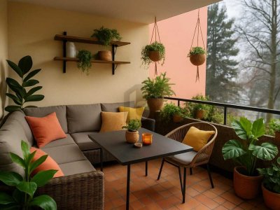 MODERNES ZUHAUSE MIT GROßEM BALKON & STELLPLATZ