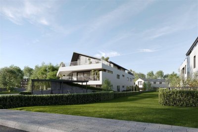 Im Einfamilienhausstil – 102 m² Wohnfläche, sonniger Südgarten, privater Eingang, eigener Keller mit Waschküche und zwei eigene Fahrradabstellplätze.