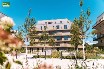 Traumhafter Fernblick ins Grüne - Ruhelage mit Balkon im provisionsfreien Neubau - hervorragende Ausstattung!