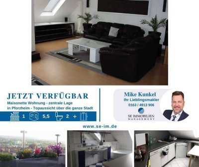 Große Maisonette Wohnung im Dachgeschoss mit Aufzug und Balkon