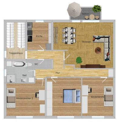 Etagenwohnung in Biberach an der Riß / Kapitalanleger