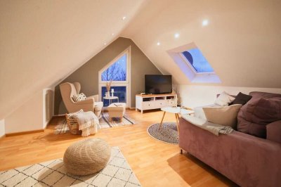 Gemütliche Maisonette-Wohnung mit Einbauküche, Garage und Garten in Koblenz Metternich