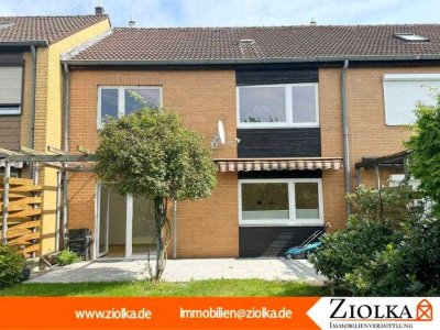 Teilmodernisiertes Reihenhaus mit Garage in Wolfenbüttel - Fußbodenheizung, sanierter Keller, aus...