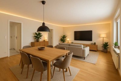 Frisch renovierte 3-Zimmer-Wohnung mit 2 Balkonen in KA-Mühlburg