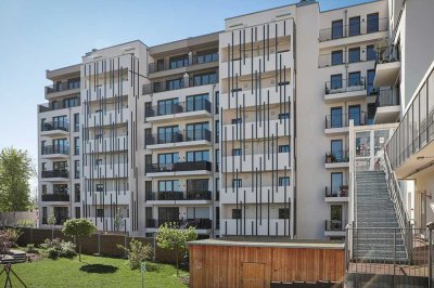 *** NEUBAU im Süden * 2 Zimmer * Parkett * Fußbodenheizung * cooles Apartment ***