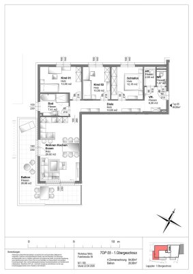 Ruhig &amp; Zentral - Große Wohnung mit sonnigem Balkon &amp; Tiefgarage