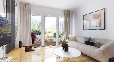 Moderne Wohnung im Passivhaus-Standard mit großzügiger Gartenterrasse