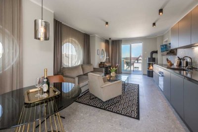 Sonnige 2-Zimmer Dachgeschosswohnung mit Balkon & Kamin in Lubmin