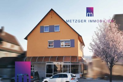 Gepflegtes Mehrfamilienhaus im Herzen Denkendorfs: 3 Wohnungen und großzügige Gewerbefläche