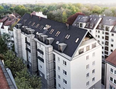 4-Zi-Wohnung im Lehel, Erstbezug nach Modernisierung, gehobene Ausstattung, EBK, Balkon, WG geeignet