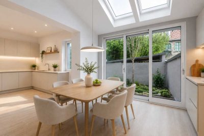 Moderne Drei-Zimmer-Altbauwohnung mit Terrasse im Nordend