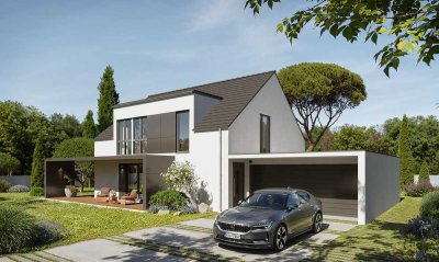 Modernes Einfamilienhaus in massiver Bauweise in Schwetzingen