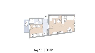 Schöne 1,5-Zimmerwohnung in Zentrumslage von Graz