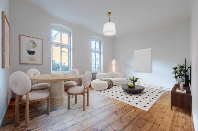 Hochwertig sanierte 2 Zimmer Wohnung im Altbaudenkmal nahe Viktoriapark vis à vis Riehmers Hofgärten